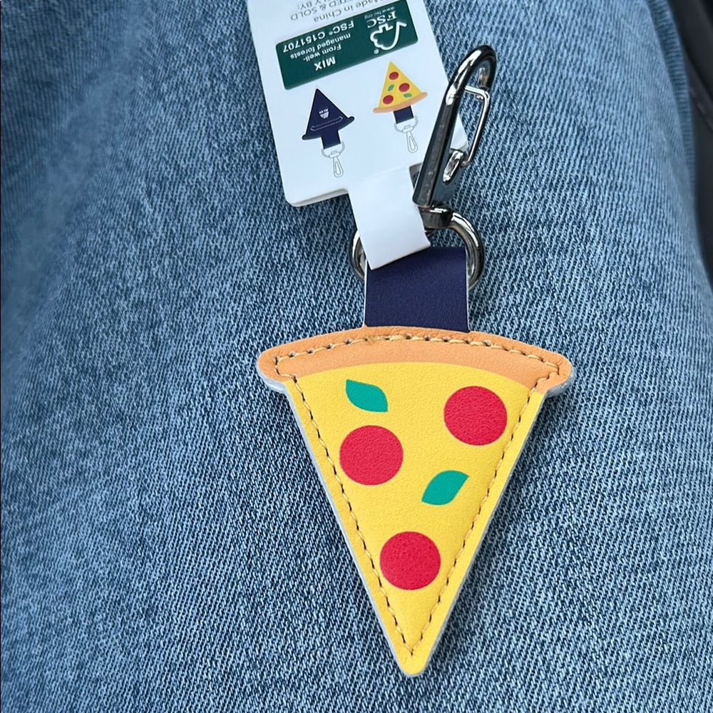NWT Aldi Pizza Keychain Coin Holder